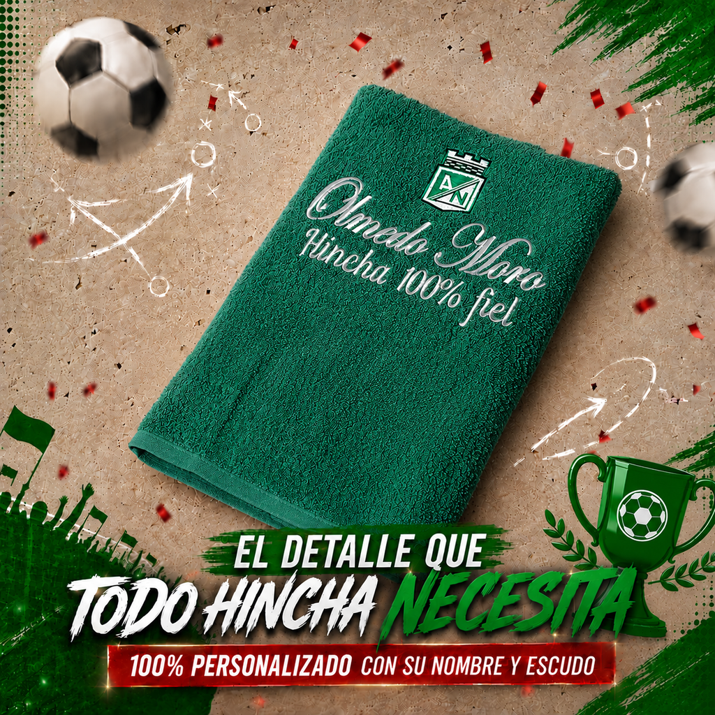 TOALLA EQUIPOS FUTBOL