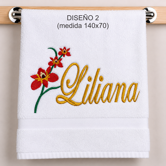 TOALLA MUJER DAMA PERSONALIZADA